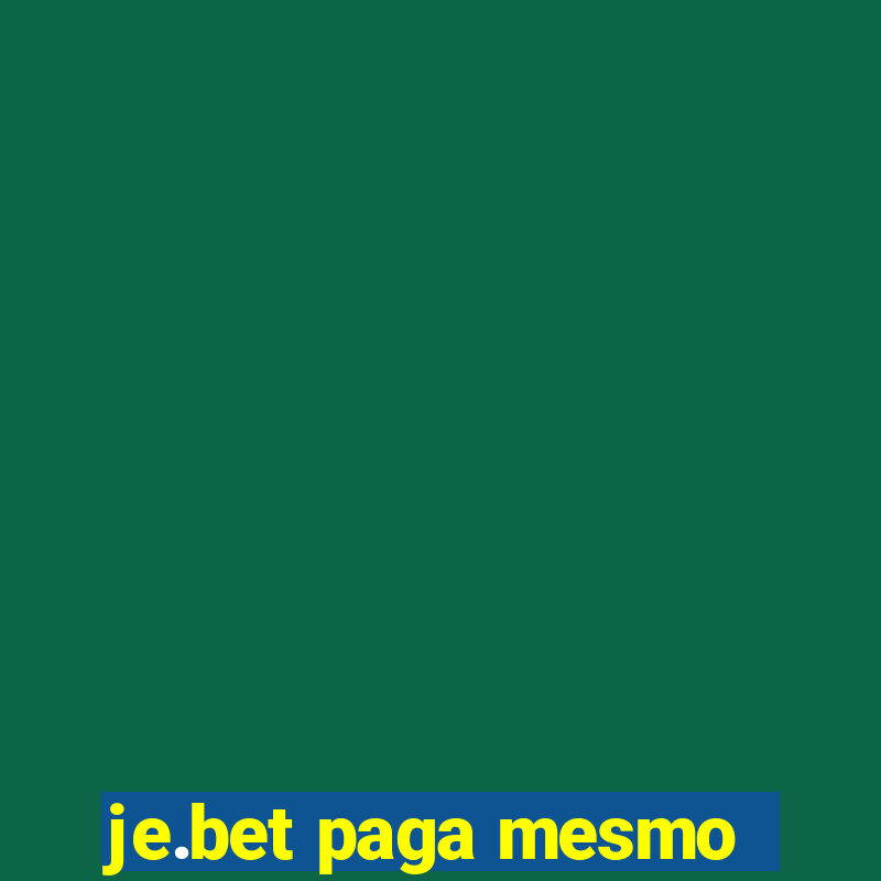 je.bet paga mesmo